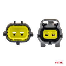 ΦΙΣΑ ΣΥΝΔΕΣΗΣ ΜΕ ΥΠΟΔΟΧΗ 2 PIN Φ2,2mm ΑΔΙΑΒΡΟΧΗ AMIO - 1 τεμ. Auto Moto Tyres 