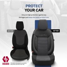 ΚΑΛΥΜΜΑΤΑ ΚΑΘΙΣΜΑΤΩΝ OTOM COMFORTLINE 209 ΜΑΥΡΟ ΥΦΑΣΜΑΤΙΝΟ SET AMIO - 1 σετ. Auto Moto Tyres 