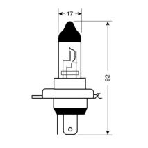 H4 ΑΛΟΓΟΝΟΥ 12V/130-90W 92mm ΛΑΜΠΑ Auto Moto Tyres 