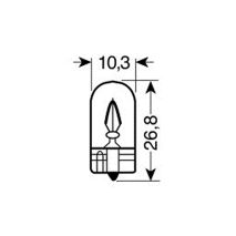 ΛΑΜΠΑΚΙΑ 12V/WB5W 5W W2.1x9.5d ΜΠΛΕ Auto Moto Tyres 