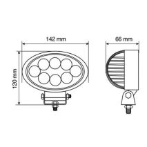 ΠΡΟΒΟΛΕΑΣ WL-4 24W 1600LM 10/30V 8 LED 10-30V/21W 6.000K (142x120x66mm) ΦΩΣ ΔΙΑΘΛΑΣΗΣ -1ΤΕΜ. Auto Moto Tyres 