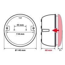 ΒΑΣΗ ΠΛΑΣΤΙΚΗ ΓΙΑ ΦΩΣ ΦΟΡΤΗΓΟΥ ΣΤΡΟΓΓΥΛΟ 140mm 1ΤΕΜ. Auto Moto Tyres 