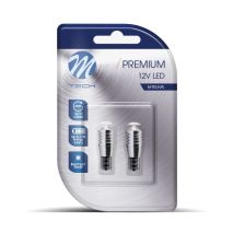 T10 W5W 12V W2,1x9,5d LED 1xSMD3535 ΛΕΥΚΟ (ΚΑΡΦΩΤΟ CAN-BUS) BLISTER 2ΤΕΜ. M-TECH Auto Moto Tyres 