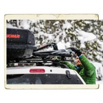 ΒΑΣΗ ΣΚΙ ΟΡΟΦΗΣ FATCAT 4 EVO BLACK 4 ΖΕΥΓΑΡΙΑ ΣΚΙ / 2 SNOWBOARD YAKIMA ΜΑΥΡΗ 57cm ΥΑΚΙΜΑ Auto Moto Tyres 