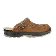 Πιστοποιημένα Παπούτσια Ασφαλείας Εργασίας σε στυλ Σαμπό Premium Tucson από την Euroroutier σε μέγεθος EU44/UK10 σε Καφέ Χρώμα και Λουράκι Αστραγάλου Auto Moto Tyres 