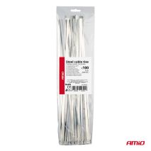 ΔΕΜΑΤΙΚΑ/ΔΕΤΙΚΑ ΚΑΛΩΔΙΩΝ TIE WRAP (ΤΑΙΡΑΠ) ΜΕΤΑΛΛΙΚΑ 4,6 x 400mm ΑΜΙΟ - 100 ΤΕΜ. Auto Moto Tyres 