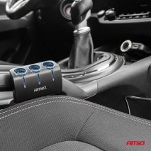 ΑΝΤΑΠΤΟΡΑΣ ΑΝΑΠΤΗΡΑ 12/24V 120W ΜΑΥΡΟΣ/3 ΘΕΣΕΙΣ/1xUSB-A/ΜΕ ΥΠΟΔΟΧΗ ΑΝΑΠΤΗΡΑ ΑΥΤΟΚΙΝΗΤΟΥ/ΚΑΛΩΔΙΟ 80cm AMIO - 1 Τεμ. Auto Moto Tyres 