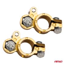 ΠΟΛΟΙ ΜΠΑΤΑΡΙΑΣ / ΑΚΡΟΔΕΚΤΕΣ ΟΡΕΙΧΑΛΚΟΥ 12V 800A AMIO - 2 τεμ. Auto Moto Tyres 