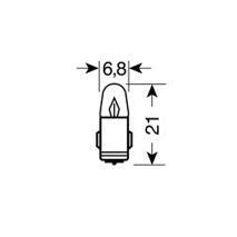 ΛΑΜΠΑΚΙΑ ΜΙΝΙΟΝ (J)12V/2W BA7s ΜΠΛΕ 21mm Auto Moto Tyres 
