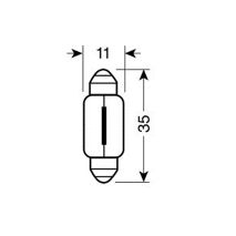 ΛΑΜΠΑΚΙΑ ΚΟΚΚΙΝΑ ΣΩΛΗΝΩΤΑ 12V/10W 35mm Auto Moto Tyres 