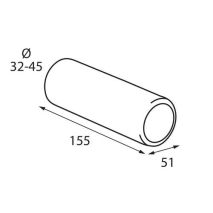 ΑΚΡΟ ΕΞΑΤΜΙΣΗΣ ΣΤΡΟΓΓΥΛΟ  Τ-5 32-45mm Auto Moto Tyres 