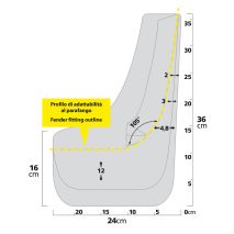 ΛΑΣΠΩΤΗΡΕΣ SPLASH-GUARDS CONTOUR TYPE-4 (24 Χ 36 cm) - 2 ΤΕΜ. Auto Moto Tyres 