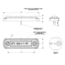 ΦΩΣ ΟΓΚΟΥ LD675 12/24V 4LED HORPOL ΛΕΥΚΟ (10,5 x 3 cm) -1ΤΕΜ. Auto Moto Tyres 