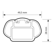 KIT ΜΕ ΜΠΑΡΕΣ ΟΡΟΦΗΣ ΓΙΑ SKODA RAPID SPACEBACK 5D 2013> ΑΛΟΥΜΙΝΙΟΥ & ΜΠΑΓΚΑΖΙΕΡΑ BOX 430 LT (ΛΕΥΚΗ-ΑΣΠΡΗ/ΓΥΑΛΙΣΤΕΡΗ) NORDRIVE Auto Moto Tyres 