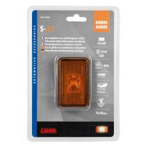 ΦΩΣ ΟΓΚΟΥ 12/24V  1LED ΜΕ ΒΑΣΗ ΚΑΙ ΑΝΑΚΛΑΣΤΗΡΑ ΠΟΡΤΟΚΑΛΙ  LAMPA - 1 TEM. Auto Moto Tyres 