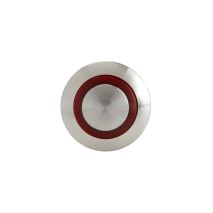 ΔΙΑΚΟΠΤΗΣ ΜΠΟΥΤΟΝ (BUTTON) 12/24V 5Amax 5PIN IP65 ON/OFF ME LED ΚΟΚΚΙΝΟ ΑΝΟΞΕΙΔΩΤΟ ΑΤΣΑΛΙ​ LAMPA - 1 TEM. Auto Moto Tyres 