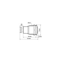 ΔΙΑΚΟΠΤΗΣ ΜΠΟΥΤΟΝ (BUTTON) 12/24V 5Amax 5PIN IP65 ON/OFF ME LED ΠΟΡΤΟΚΑΛΙ ΑΝΟΞΕΙΔΩΤΟ ΑΤΣΑΛΙ LAMPA - 1 TEM. Auto Moto Tyres 