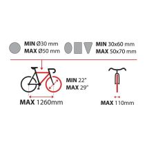 ΒΑΣΗ ΠΟΔΗΛΑΤΟΥ ΚΟΤΣΑΔΟΡΟΥ WAVE 4 ΓΙΑ 4 ΠΟΔΗΛΑΤΑ/1 FAT BIKE ΜΕ ΑΝΑΚΛΙΣΗ & ΜΟΧΛΟ & ΑΝΤΑΠΤΟΡΑ 13 PIN Auto Moto Tyres 