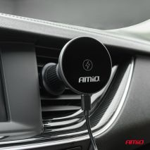 ΒΑΣΗ ΣΤΗΡΙΞΗΣ ΚΙΝΗΤΟΥ ΓΙΑ ΑΕΡΑΓΩΓΟ  ΜΑΓΝΗΤΙΚΗ ΜΕ ΑΣΥΡΜΑΤΗ ΦΟΡΤΙΣΗ QUICK CHARGE 2A MAX15W MY MAG AMIO - 1 Τεμ. Auto Moto Tyres 