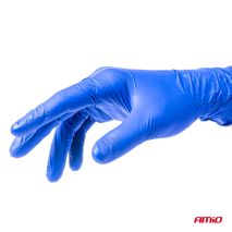 ΓΑΝΤΙΑ ΝΙΤΡΙΛΙΟΥ MERCATOR NITRYLEX BASIC ΣΕ ΜΠΛΕ ΧΡΩΜΑ MEDIUM (M) ΑΜΙΟ - 100 ΤΕΜ. Auto Moto Tyres 