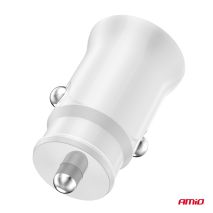 ΦΟΡΤΙΣΤΗΣ ΑΝΑΠΤΗΡΑ 12/24V ΜΕ 1 ΘΥΡΑ USB-C 20W 5V/3AQC ΤΑΧΕΙΑΣ ΦΟΡΤΙΣΗΣ ΛΕΥΚΟΣ AMIO - 1 Τεμ. Auto Moto Tyres 