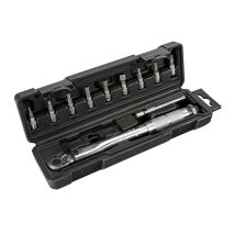 ΔΥΝΑΜΟΚΛΕΙΔΟ/ΡΟΠΟΚΛΕΙΔΟ TORQUE (ΤΟΡΞ) 1/4'' 5>25Nm 28cm CRV ΜΕ 9 ΜΥΤΕΣ & ΠΡΟΕΚΤΑΣΗ ΜΗΚΟΥΣ 10cm LAMPA - 1 Τεμ. Auto Moto Tyres 