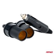 ΑΝΤΑΠΤΟΡΑΣ ΑΝΑΠΤΗΡΑ ΔΙΠΛΟΣ ΜΕ ΚΑΛΩΔΙΟ 12/24V AMIO - 1 τεμ. Auto Moto Tyres 