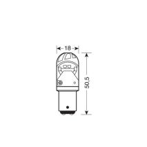 P21/5W 10-28V BAY15d MEGA-LED 150LM ΔΙΑΘΛΑΣΗΣ ΚΟΚΚΙΝΟ (ΔΙΠΟΛΙΚΟ) BLISTER 1ΤΕΜ. Auto Moto Tyres 