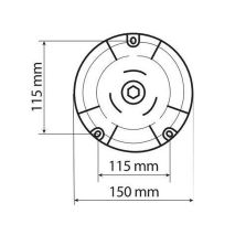 ΦΑΡΟΣ ΠΕΡΙΣΤΡΕΦΟΜΕΝΟΣ ΜΕ ΙΣΙΑ ΒΑΣΗ 8LED RL-14 9-32V 3 ΛΕΙΤΟΥΡΓΙΩΝ ΒΙΔΩΤΟΣ ΠΟΡΤΟΚΑΛΙ 110x75mm Auto Moto Tyres 