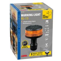 ΦΑΡΟΣ ΠΕΡΙΣΤΡΕΦΟΜΕΝΟΣ 8LED RL-15 9-32V 3 ΛΕΙΤΟΥΡΓΙΩΝ ΒΙΔΩΤΟΣ ΕΛΑΣΤΙΚΟΣ ΠΟΡΤΟΚΑΛΙ 145x105mm Auto Moto Tyres 