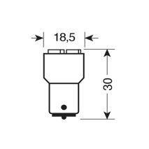 ΛΑΜΠΑ P21W 24-28V BA15s 40lm HYPER-LED (ΜΟΝΟΠΟΛΙΚΟ)LAMPA - 20 ΤΕΜ. Auto Moto Tyres 