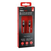 ΚΑΛΩΔΙΟ ΦΟΡΤΙΣΗΣ & ΜΕΤΑΦΟΡΑΣ ΔΕΔΟΜΕΝΩΝ 3000mA 480MB/S TYPE-C>TYPE-C ULTRA SPEED 200cm​ LAMPA - 1 ΤΕΜ Auto Moto Tyres 