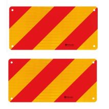 ΑΝΑΚΛΑΣΤΙΚΟ ΣΗΜΑ ΣΕ ΠΑΝΕΛ ΑΛΟΥΜΙΝΙΟΥ ΚΟΚΚΙΝΟ/ΠΟΡΤΟΚΑΛΙ 565x280mm LAMPA - 2 ΤΕΜ Auto Moto Tyres 