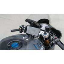 Βάση Στήριξης Κινητού Panigale της σειράς Titan Optiline για τις Βίδες στην Μίζα στο Τιμόνι Μηχανής Panigale 899, 959, V2, 1199, 1299, V4 με σύστημα Duolock, συμβατή με Θήκες ή Αντάπτορες Κινητού Optiline Auto Moto Tyres 