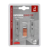 ΤΕΡΜΑΤΙΚΑ ΚΑΛΩΔΙΩΝ / ΣΥΡΜΑΤΟΣΧΟΙΝΩΝ ΓΙΑ ΜΟΥΣΑΜΑΔΕΣ ΚΑΡΟΤΣΑΣ TIR 6mm  LAMPA - 2 TEM. Auto Moto Tyres 