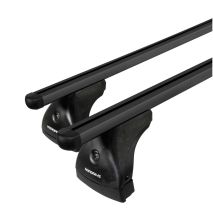 ΜΠΑΡΕΣ ΟΡΟΦΗΣ ΑΛΟΥΜΙΝΙΟΥ ΜΑΥΡΗ (M) 120cm HELIO BLACK ΧΩΡΙΣ ΚΛΕΙΔΙ max90kg​ NORDRIVE - 2 TEM. Auto Moto Tyres 