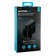 ΦΟΡΤΙΣΤΗΣ ΜΕ ΟΙΚΙΑΚΗ ΠΡΙΖΑ 100/230V 60W ΜΕ 5 ΘΥΡΕΣ USB (USB Ax2/USB Cx3) QUICK CHARGE MULTIPOWER Auto Moto Tyres 