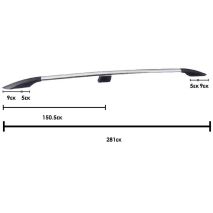 ΜΠΑΡΕΣ ΟΡΟΦΗΣ ΓΙΑ MERCEDES VITO / VIANO W639/W447 2003+ ΠΑΡΑΛΛΗΛΕΣ ΑΛΟΥΜΙΝΙΟΥ L1 ΑΣΗΜΙ OMTEC - 2 τεμ. Auto Moto Tyres 