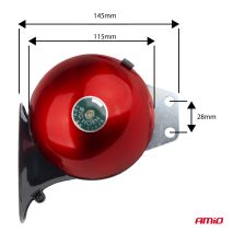 ΚΟΡΝΑ ΣΑΛΙΓΓΑΡΙΑ 12V - 110dB ΚΟΚΚΙΝΟ/ΜΑΥΡΟ ΑΜΙΟ - 2 ΤΕΜ. Auto Moto Tyres 