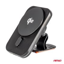 ΒΑΣΗ ΣΤΗΡΙΞΗΣ ΚΙΝΗΤΟΥ ΓΙΑ ΑΕΡΑΓΩΓΟ ΜΑΓΝΗΤΙΚΗ ΜΕ ΑΣΥΡΜΑΤΗ ΦΟΡΤΙΣΗ QUICK CHARGE QI2 15W 360° AMIO - 1 Τεμ. Auto Moto Tyres 