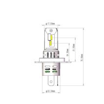 ΛΑΜΠΑ LED H4 12V IP65 6.000K 4.600lm LED SET PRO SMART SERIES M-TECH - 2 ΤΕΜ. Auto Moto Tyres 