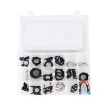 KIT ΜΕ ΑΝΤΑΠΤΟΡΕΣ ΓΙΑ ΛΑΜΠΕΣ LED 36 ΤΕΜΑΧΙΩΝ ΣΕ ΒΑΛΙΤΣΑΚΙ ΠΛΑΣΤΙΚΟ M-TECH Auto Moto Tyres 