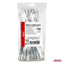 ΔΕΜΑΤΙΚΑ/ΔΕΤΙΚΑ ΚΑΛΩΔΙΩΝ TIE WRAP (ΤΑΙΡΑΠ) ΜΕΤΑΛΛΙΚΑ 4,6 x 200mm ΑΜΙΟ - 100 ΤΕΜ. Auto Moto Tyres 