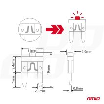 ΑΣΦΑΛΕΙΕΣ MINI BLADE (ΜΑΧΑΙΡΩΤΕΣ) & ΕΡΓΑΛΕΙΟ ΑΦΑΙΡΕΣΗΣ ΚΑΡΤΕΛΑ (5A/10A/15A/ 20A/25A)  -10 ΤΕΜ. Auto Moto Tyres 