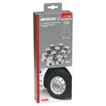 ΚΑΠΑΚΙΑ ΠΑΞΙΜΑΔΙΩΝ/ΜΠΟΥΛΟΝΙΩΝ ΦΟΡΤΗΓΟΥ AMERICAN STAINLESS STEEL 32mm ΧΡΩΜΙΟ LAMPA - 10 ΤΕΜ. Auto Moto Tyres 