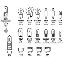 Η1 12V ΑΝΤΑΛΛΑΚΤΙΚΟ ΚΙΤ 19 ΤΕΜΑΧΙΩΝ Auto Moto Tyres 