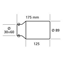 ΑΚΡΟ ΕΞΑΤΜΙΣΗΣ 89mm Auto Moto Tyres 