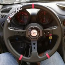 ΤΙΜΟΝΙ GRAVEL ΤΡΙΑΚΤΙΝΟ 35 cm (ΜΑΥΡΟ/ΚΟΚΚΙΝΟΙ ΔΑΚΤΥΛΙΟΙ) Auto Moto Tyres 