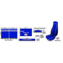 ΣΕΤ ΚΑΛΥΜΜΑΤΑ-ΚΟΥΡΤΙΝΑΚΙΑ-ΣΚΙΑΣΤΡΑ MELISSA ΜΠΛΕ 11 ΤΕΜΑΧΙΑ Auto Moto Tyres 