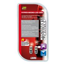 T10 W5W 24V 55lm HYPER-LED24 ΛΕΥΚΟ ΔΙΑΘΛΑΣΗΣ 8SMDx3chips (ΤΡΙΠΛΟΕΣΤΙΑΚΟ- CAN-BUS) 2ΤΕΜ. Auto Moto Tyres 